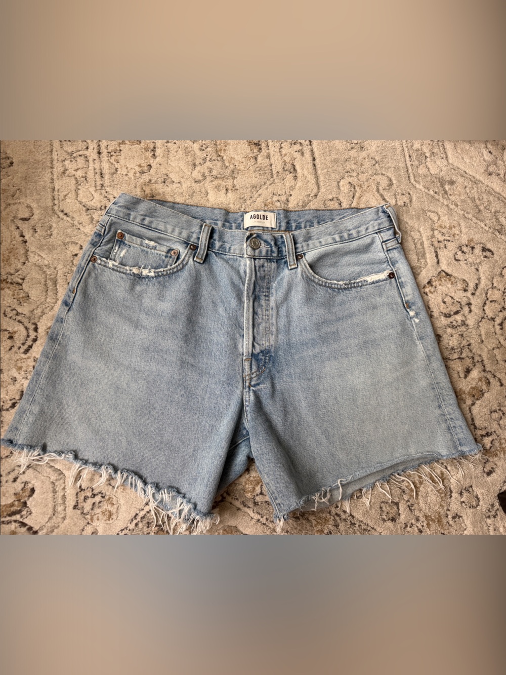 Agolde Parker Denim Cutoff Shorts